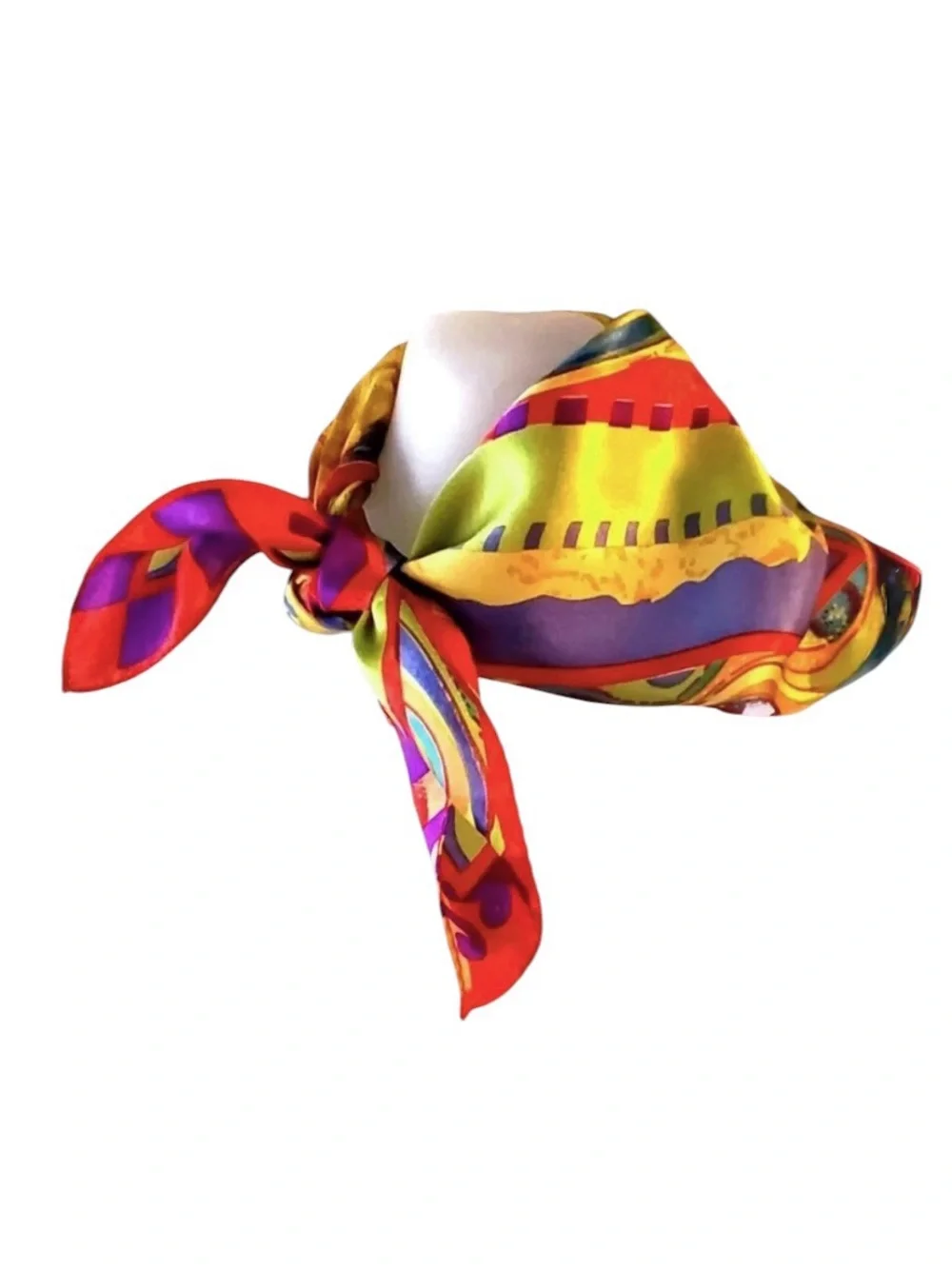Equestrian Celestial Rainbow Art Silk Scarf